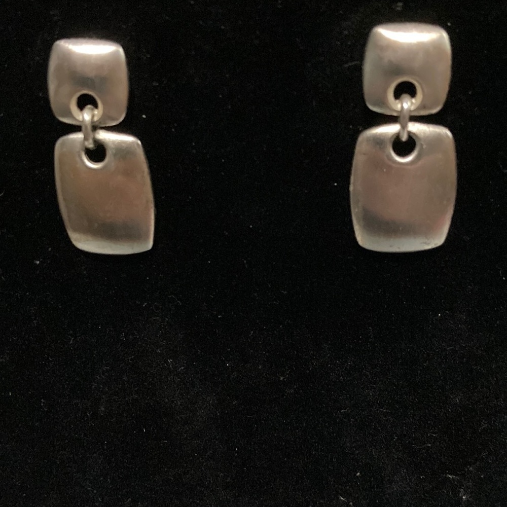 ANNE Klein Matte Silver Earrings NEW WITHOUT TAGS